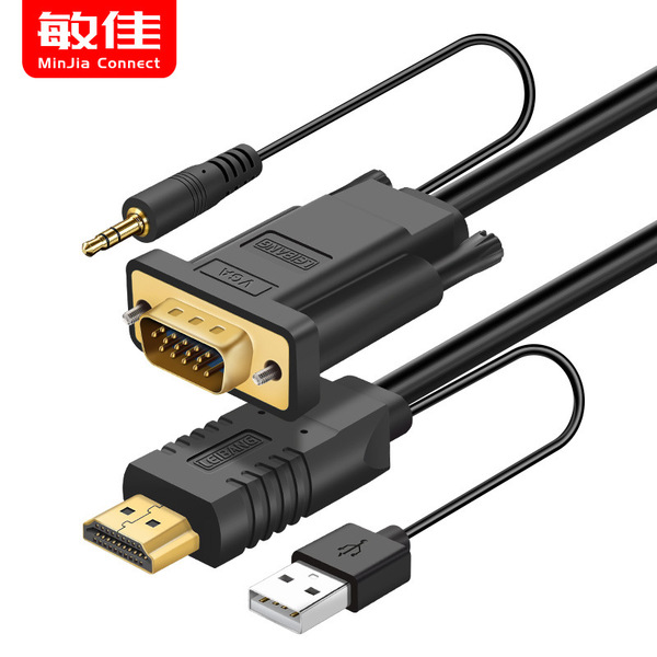 HDMI to VGA high -definition line HDMI to VGA with USB with audio…