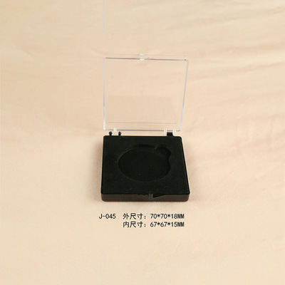 trumpet Collection storage box Square transparent Badges box Plastic Box With cover Packaging box wholesale customized