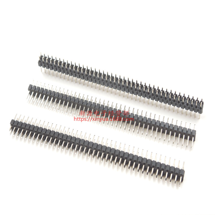 2.0mm 双排针 2*40P 双直针 2.0mm间距 排针 针长8.7mm