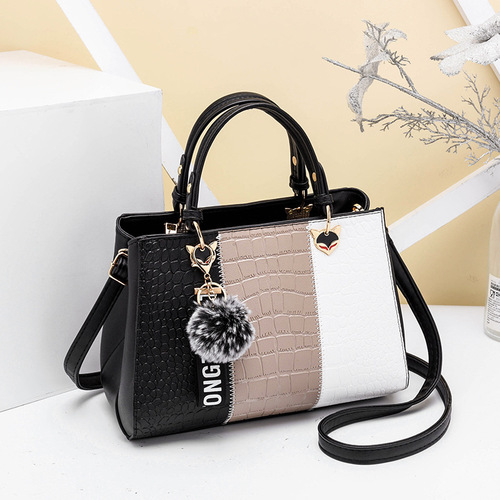 〖Cross-border Women's Bags〗  New Stone Pattern Handbag Large Capacity Korean Style Fashion Simple Crossbody Bag Dropshipping