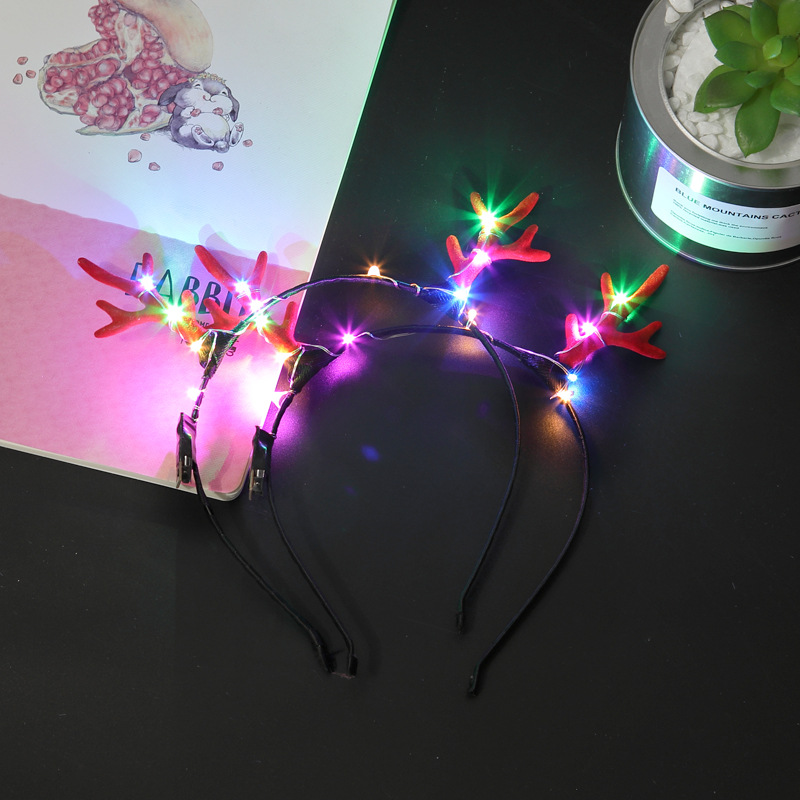 发光小鹿角头箍