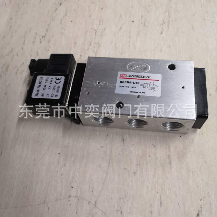 ZHICHENG电磁阀Q25DA-L12-L6/AC220VDC24V单电控换向阀