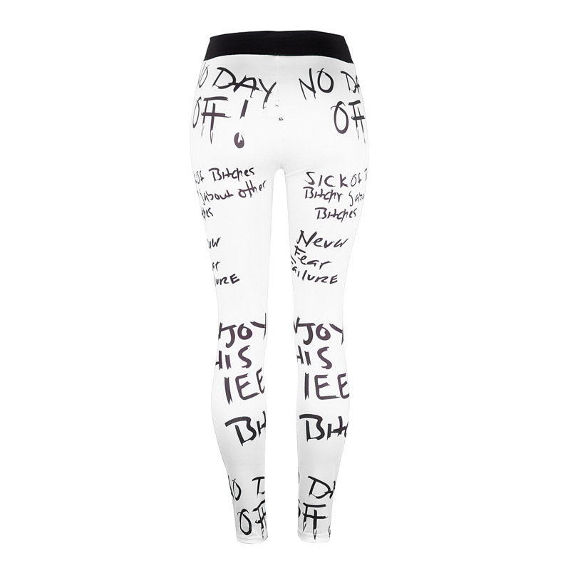 Leggings deportivos ajustados estampados NSZH28612