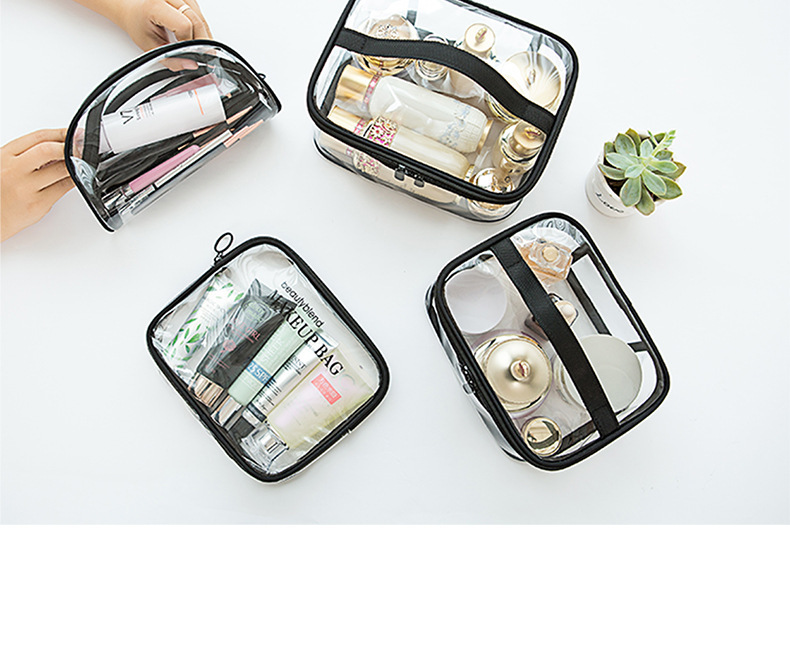 Simple Visual Transparent Cosmetic Bag Wholesale Nihaojewelry display picture 3