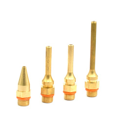 Hot melt glue gun nozzle copper nozzle dispensing head pure copper sol tool extended nozzle 70mm hot melt glue gun