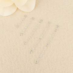 Tingxiang S925 Sterling Silver Ear Hook Wire DIY Accessories Earring Extension Chain Accessories Cross-Chain Tassel Earrings