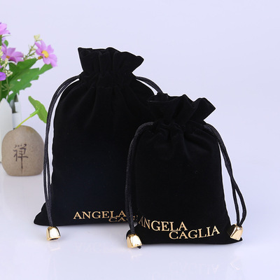 廠家供應飾品包裝束口袋 收納抽繩小布袋 絨布包裝袋