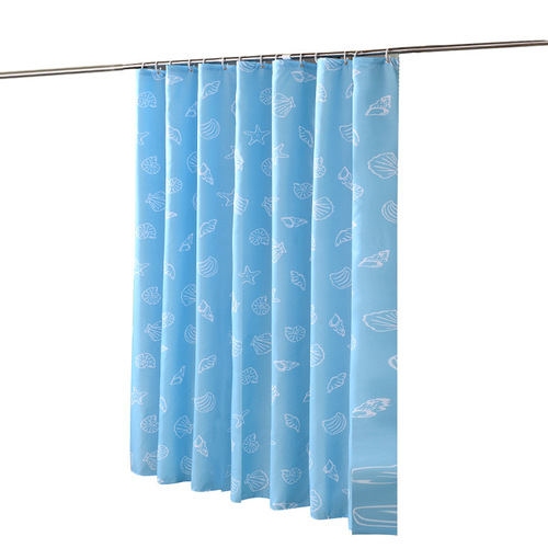 New Mediterranean polyester shower curtain thickened waterproof bathroom shower curtain fabric can be shipped on behalf of