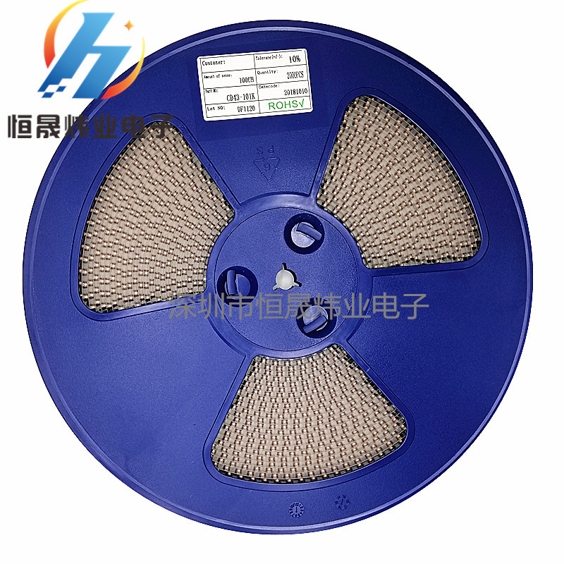 贴片功率电感CD43 4*4*3 8.2UH 开放式 1.3A  CD43-8.2UH