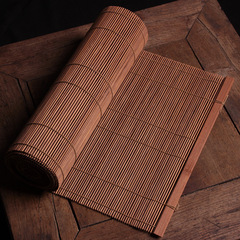 Handmade Bamboo Weaving Tea Mat Zen Table Banner Imitation Ancient Bamboo Curtain Teapot Stand Cup Mat Heat Insulating Mat Bamboo Product Manufacturer Wholesale Direct Sale
