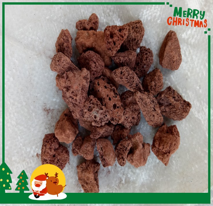 大小块红火山石 多肉火山石颗粒 水族鱼缸过滤材料火山石颗粒