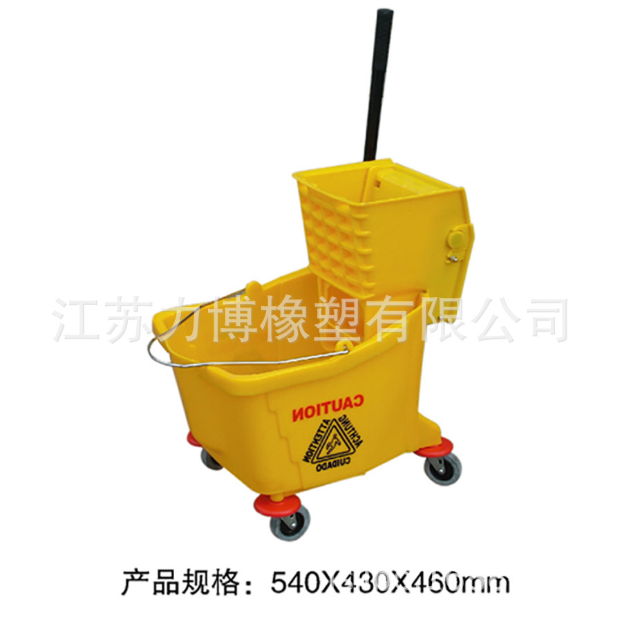 塑料大號酒店榨水車清潔拖把桶酒店清潔車單雙拖把桶24升特大加厚