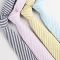 一件代發批發莫蘭迪小清新新郎伴郎歐美粉色斜紋條紋領帶 棉領帶