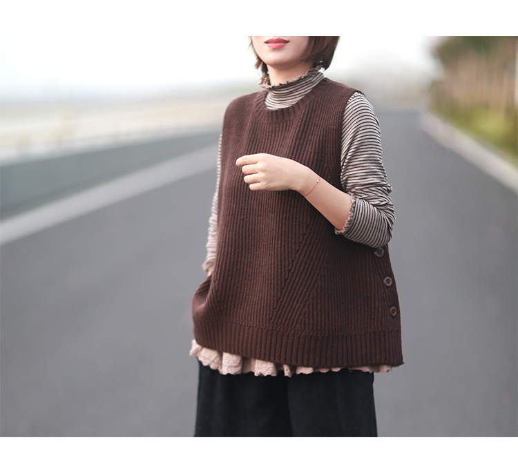 Gilet femme en Mélange de poils de lapin - Ref 3316387 Image 11