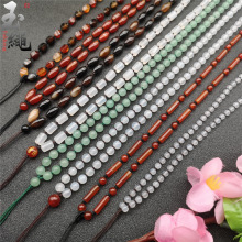 高档玛瑙项链绳女天然东陵玉吊坠挂绳男挂坠绳子情侣珠链厂家促销