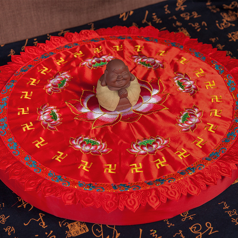 佛堂拜墊拜佛墊佛具用品跪墊蓮花蒲團打坐墊禪修墊磕頭跪拜墊批發