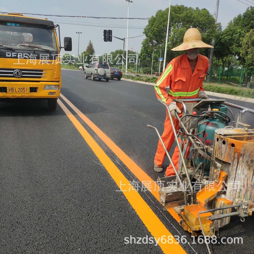 嘉定北开发工厂道路划线 冷漆标线 工厂画线车间球场划线施工