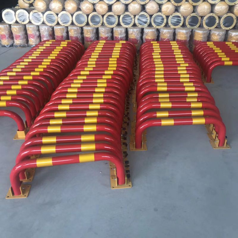 U型钢管挡车杆 车位挡车器 防撞杆 停车场车轮定位器 防撞柱