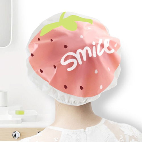 Fruit cute shower cap Korean version cartoon ladies kitchen shower cap shampoo cap