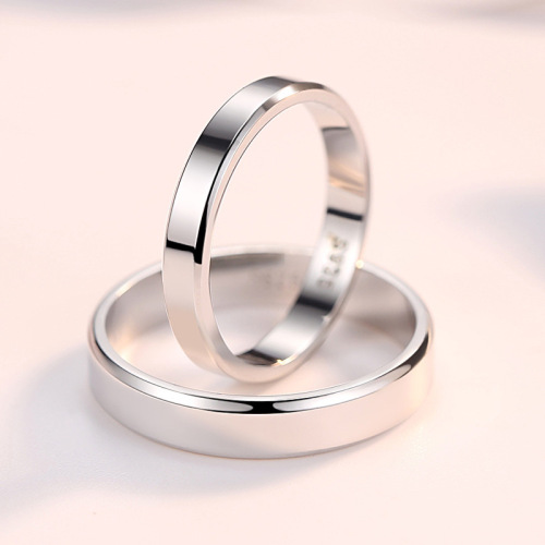 925 sterling silver open ring, couple ring jewelry, classic closed trimmed smooth ring, jewelry wholesale