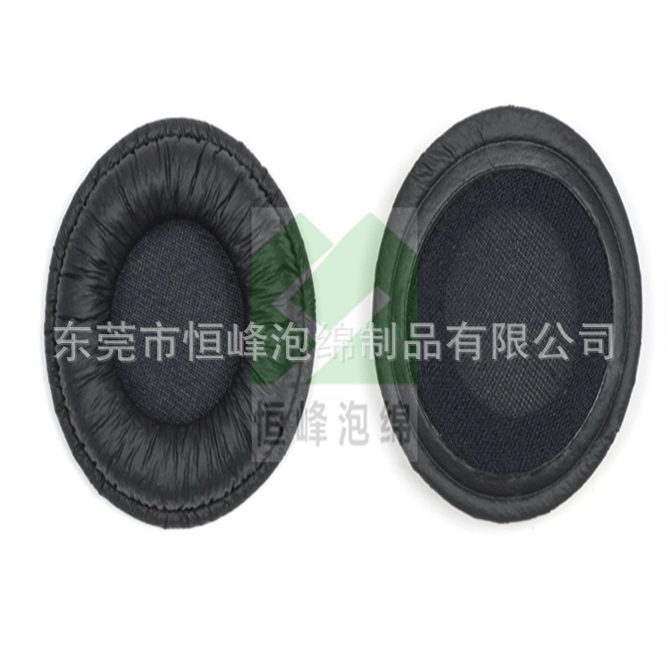 生产海绵挖孔套 异形海绵耳机套/罩 聚氨酯高弹海绵耳罩成型