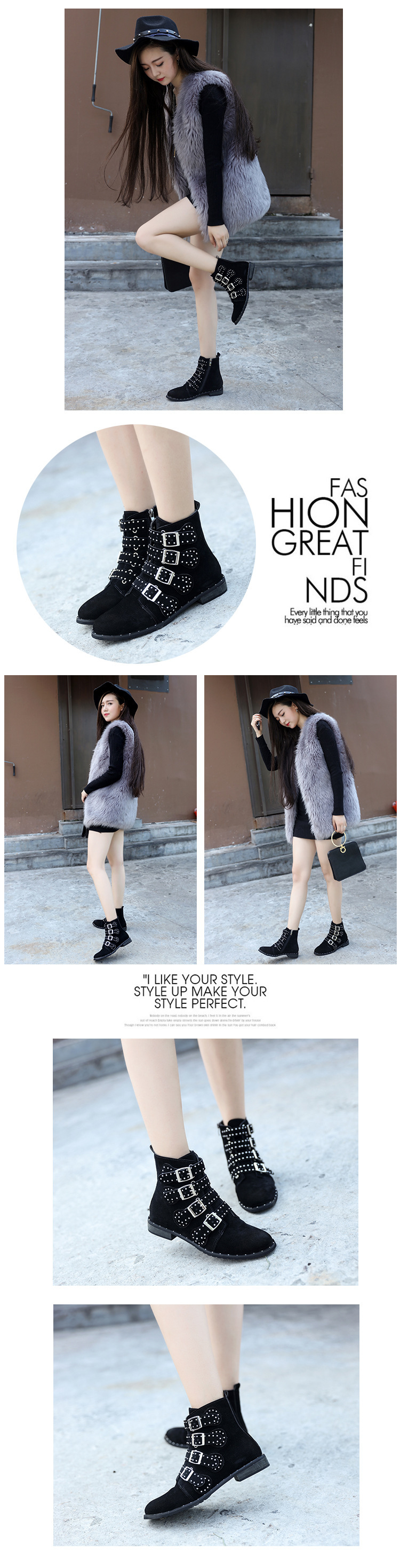 Bottes femme en PU artificiel - Ref 3355450 Image 23