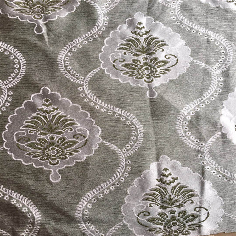 花树叶图案色织提花面料适宜窗窜沙发窗帘布鞋子布