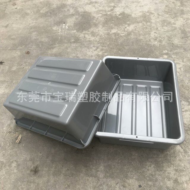批发珠海养殖工业无盖塑料盆塑胶箱盘零件五金食品方盘现货