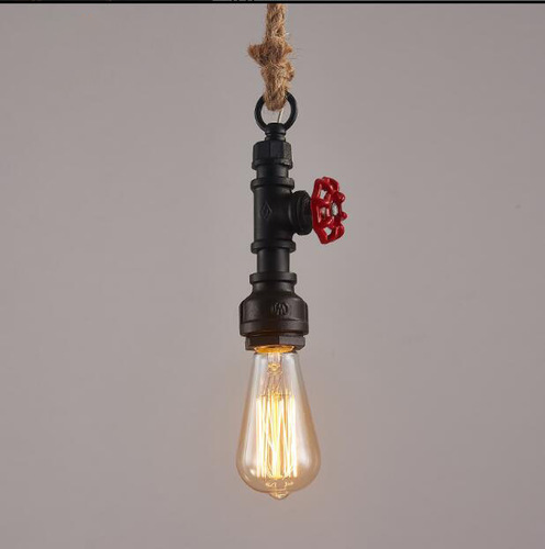 Cross-border American country retro nostalgic industrial-style restaurant bar creative hallway bar counter hemp rope water pipe pendant lights