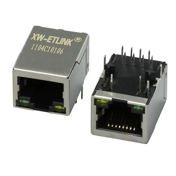 Популярная поставка RJ45 Ethernet трансформатор, гнездо RJ45, прямой/угловой RJ45 разъём