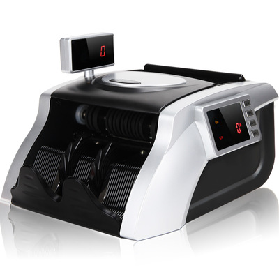 得力3908 银行专用全智能语音报警点钞机92606验钞机双屏显示|ms