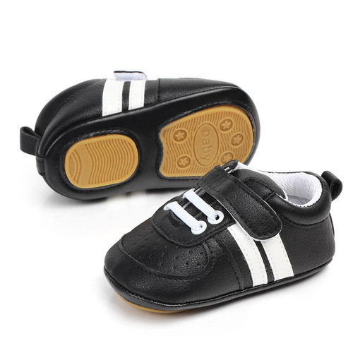 Autumn new children's shoes for boys and girls leather white shoes Velcro baby shoes non-slip baby toddler shoes 2044