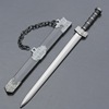 Ancient Chinese weapon model Han Jian Qin Shihuang sword fish intestine sword sword, sword, king sword, sword sword with swords sheath keychain