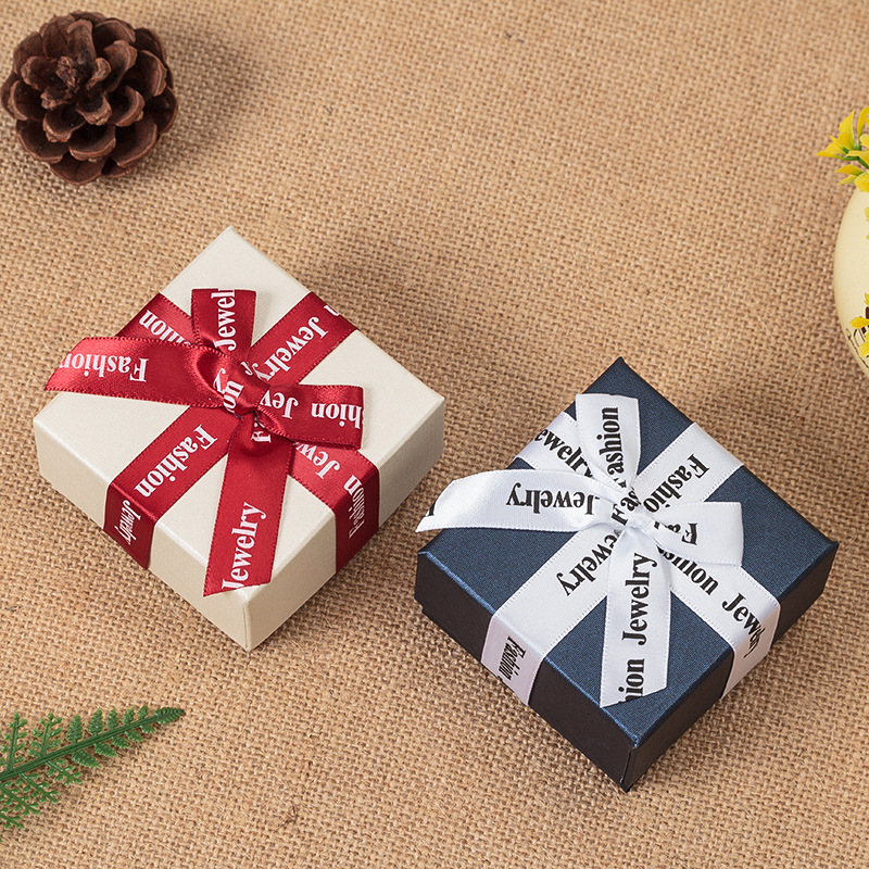 厂家直销饰品盒批发 高端首饰戒指盒 蝴蝶结包装盒 小手链耳钉盒