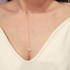 Adjustable necklace from pearl, fashionable pendant, Korean style