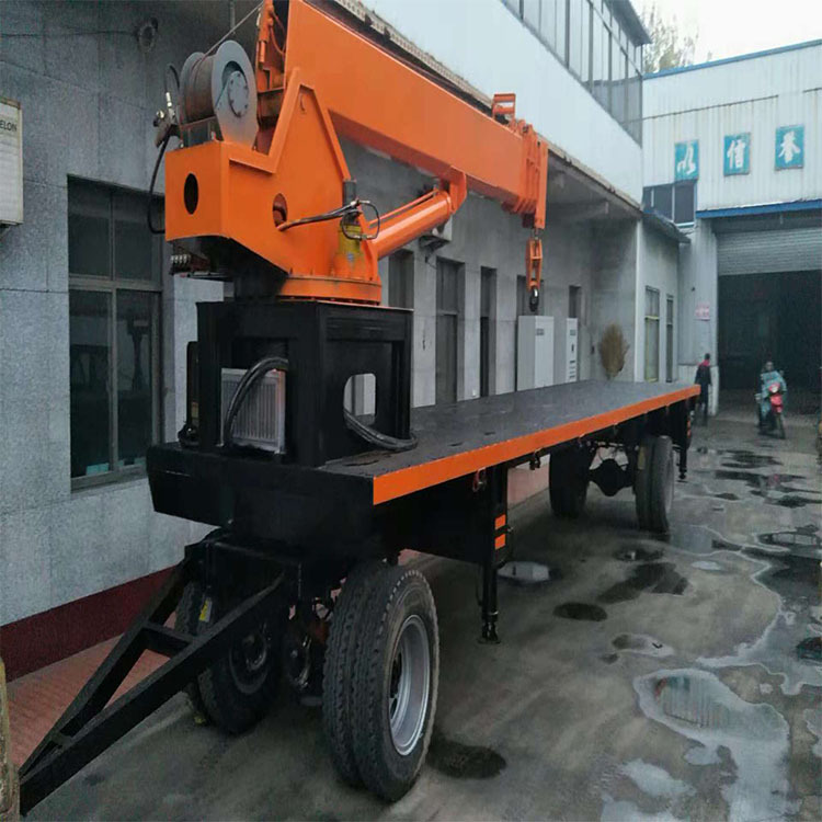 四驱型四轮双桥拖拉机吊车 拖拉机起重机 拖拉机平板吊随车吊