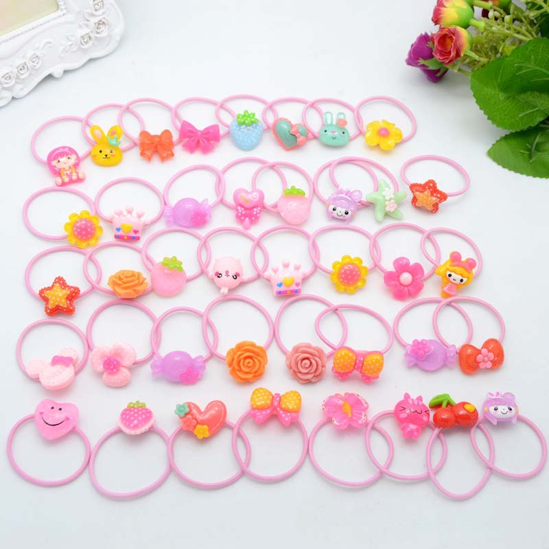 新款大南瓜盒装马仔混款卡通发圈 儿童发饰品 小女孩宝宝可爱头饰|ms