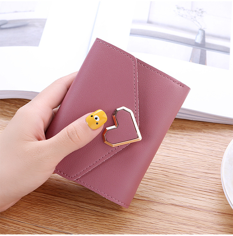 Women's Solid Color Pu Leather Buckle Wallets display picture 5