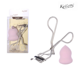Ke Li eyelash curler gourd puff suit stainless steel eyelash aid wide-angle shaping free rubber strip cross-border wholesale
