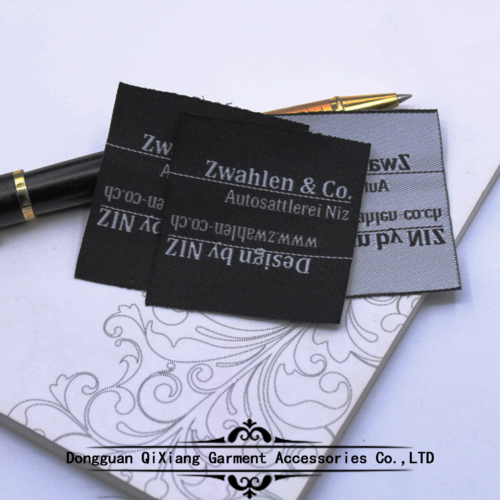 厂家商标布标电脑机织定制服装织标缎面织唛logo定做设计