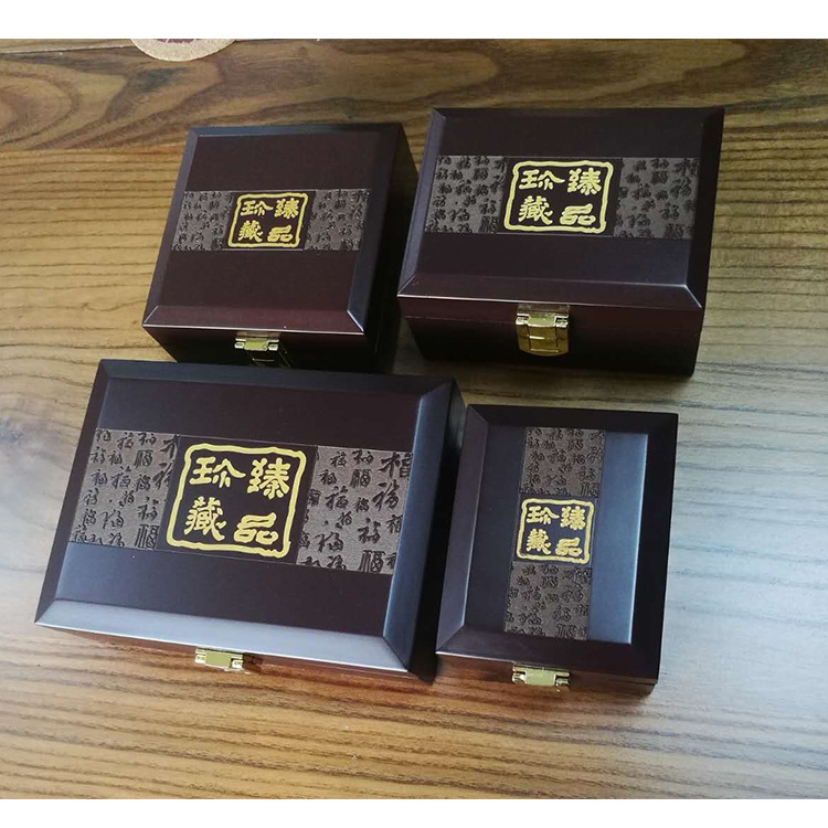 厂家直销木盒现货高档首饰盒手串吊坠密度板把件包装盒子现货批发