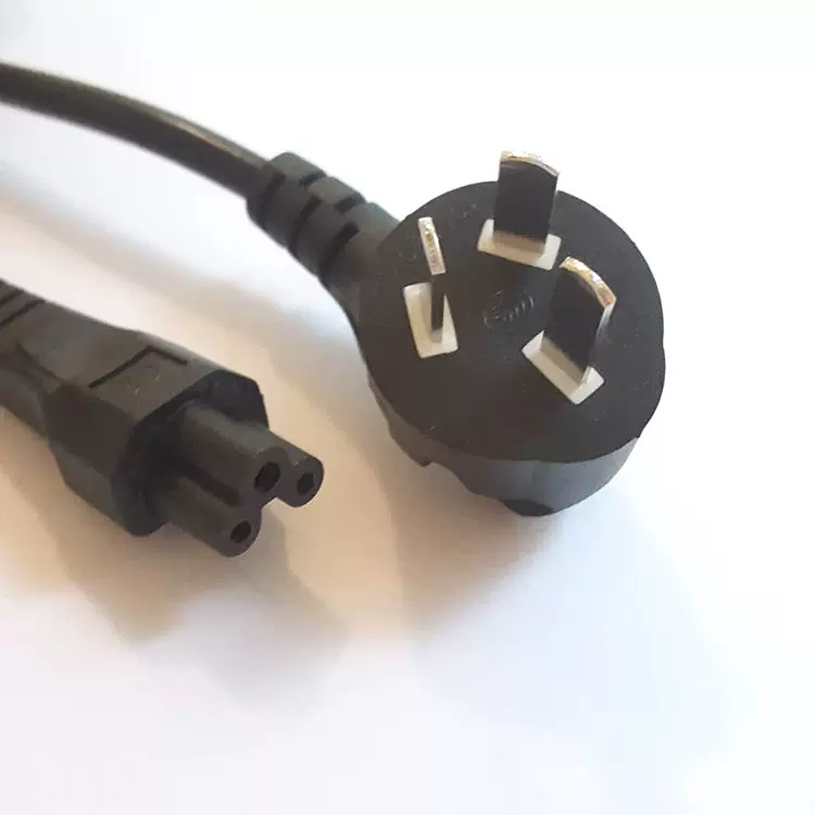 国标梅花尾插头线中规带米老鼠笔记本电源线AC电脑适配器连接线