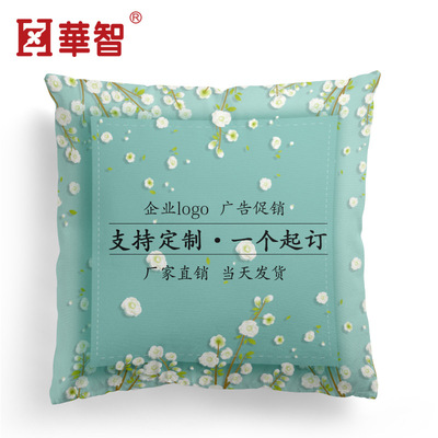 Manufactor customized Embroidery Cotton and hemp Flax Plush Sequins Cartoon originality comic printing Pillows Cushion Customized