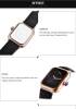 Square women's watch, men's watch suitable for men and women, universal belt