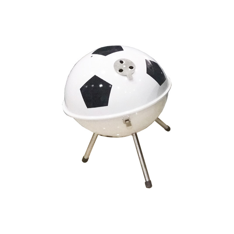Estufa de fútbol blanco protección del medio ambiente libre de humo fútbol barbacoa parrilla regalos promocionales barbacoa parrilla