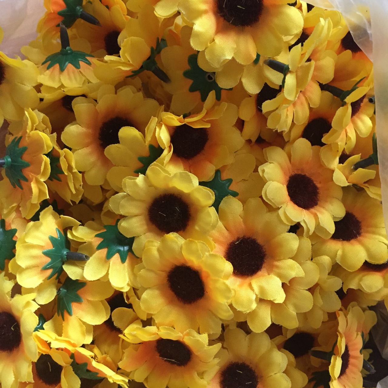 花环材料 仿真花 向日葵 太阳花 布花|ru