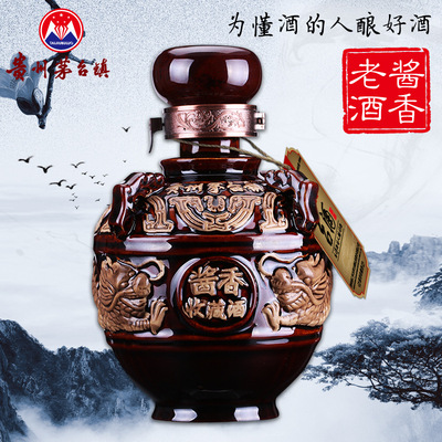 茅台镇酱香型白酒盛世龙坛装酒粮食坤沙散装白酒批发定制封坛老酒|ru