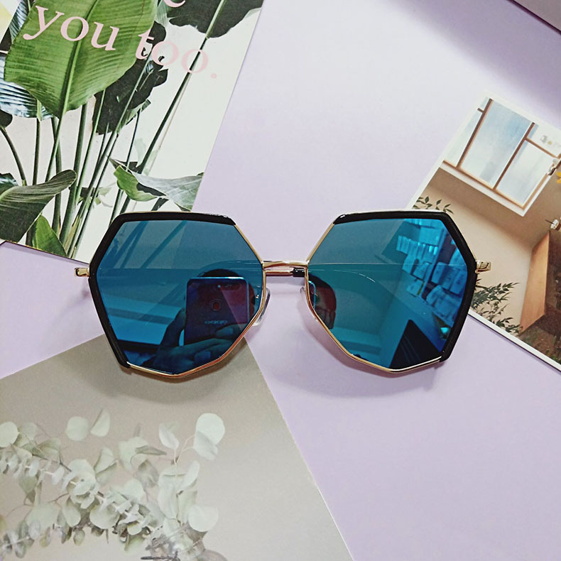 Fashion Geometric UV400 Polygon Half Frame Women's Sunglasses display picture 7