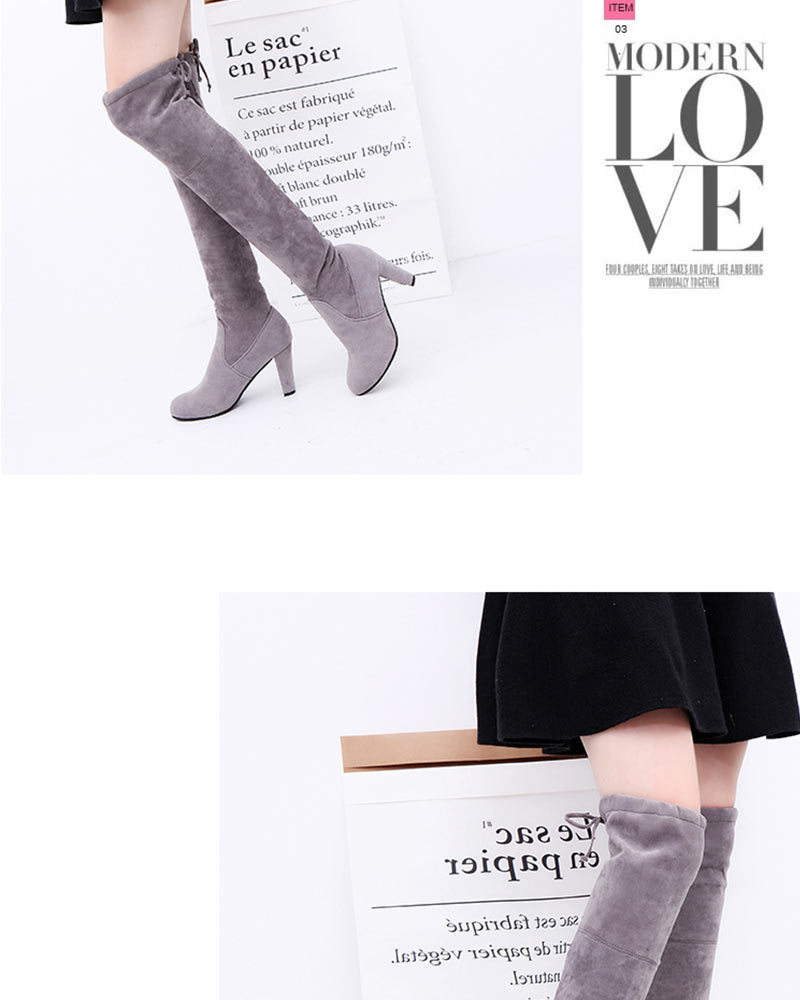 Bottes femme en Daim - Ref 3355151 Image 24