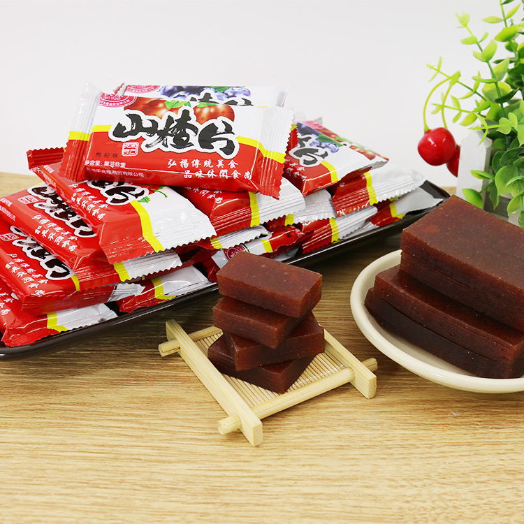 Beijing specialty Hawthorn cake Hawthorn tablets Fruit leather Appetizer leisure time snacks Manufactor Direct selling On behalf of